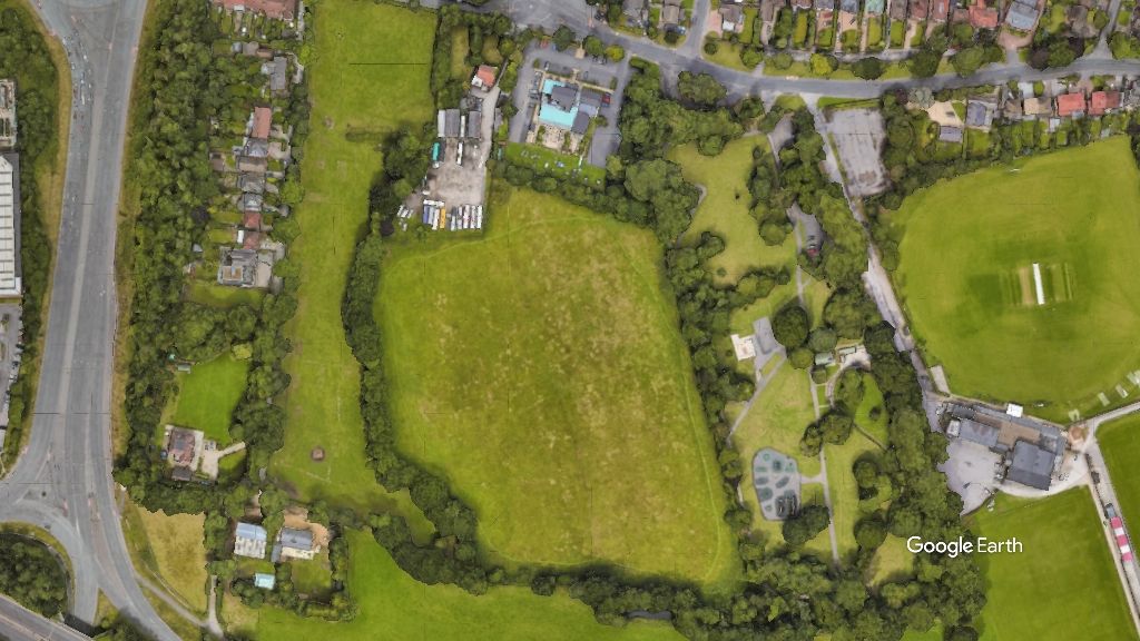 Grove Lane, SCFC Stonebond, c Google Earth snapshot