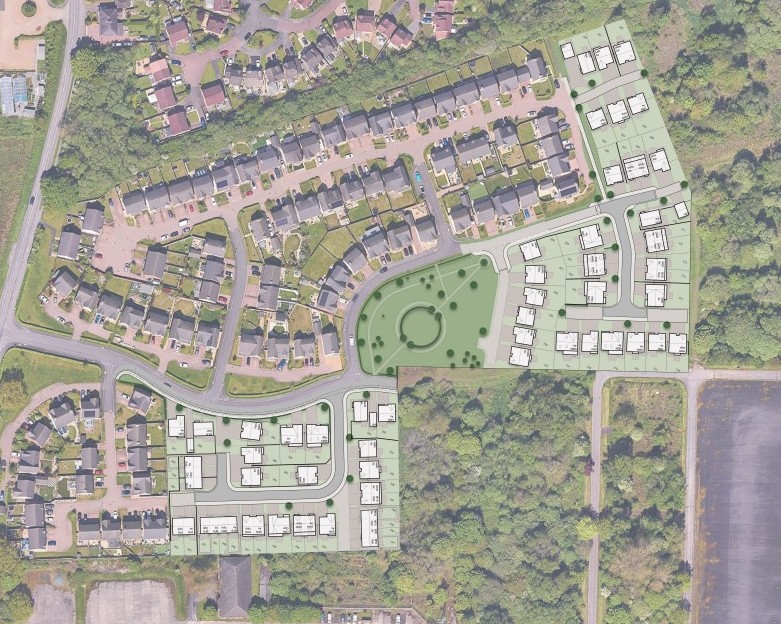 Hadrian's Camp, Story Homes, p via planning documents