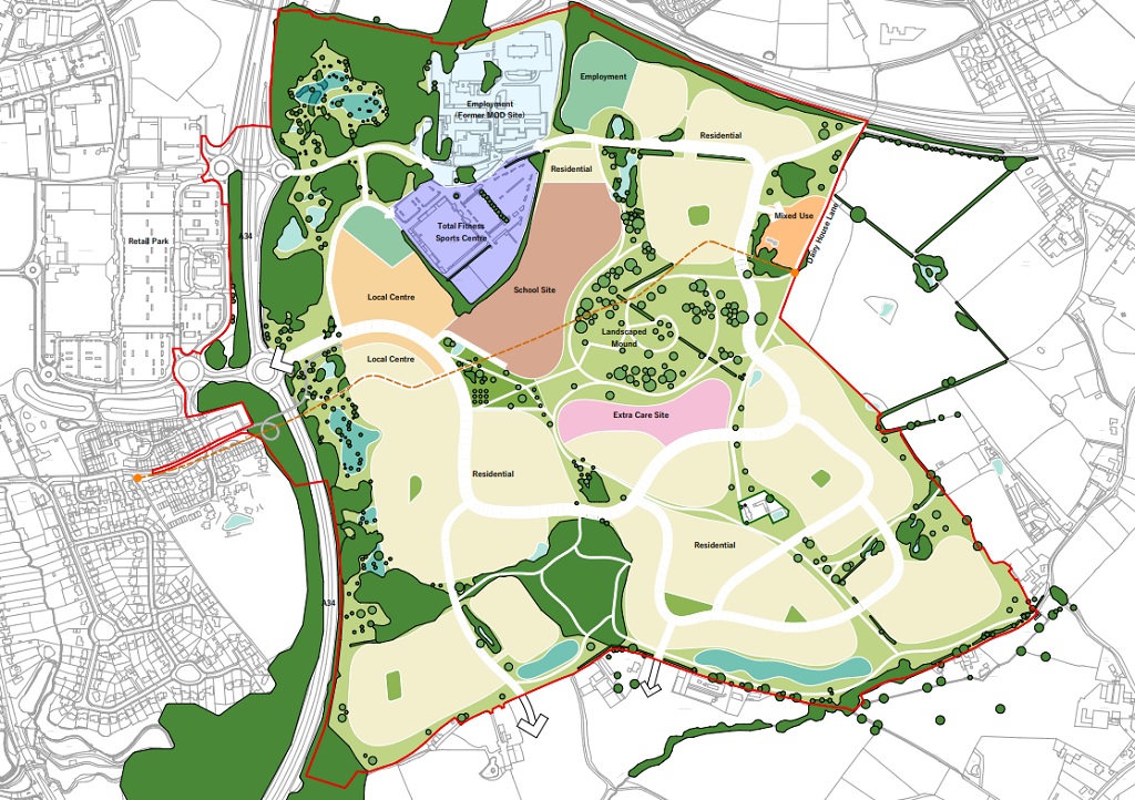 Handforth Garden Village layout , Cheshire East Council, p council documents