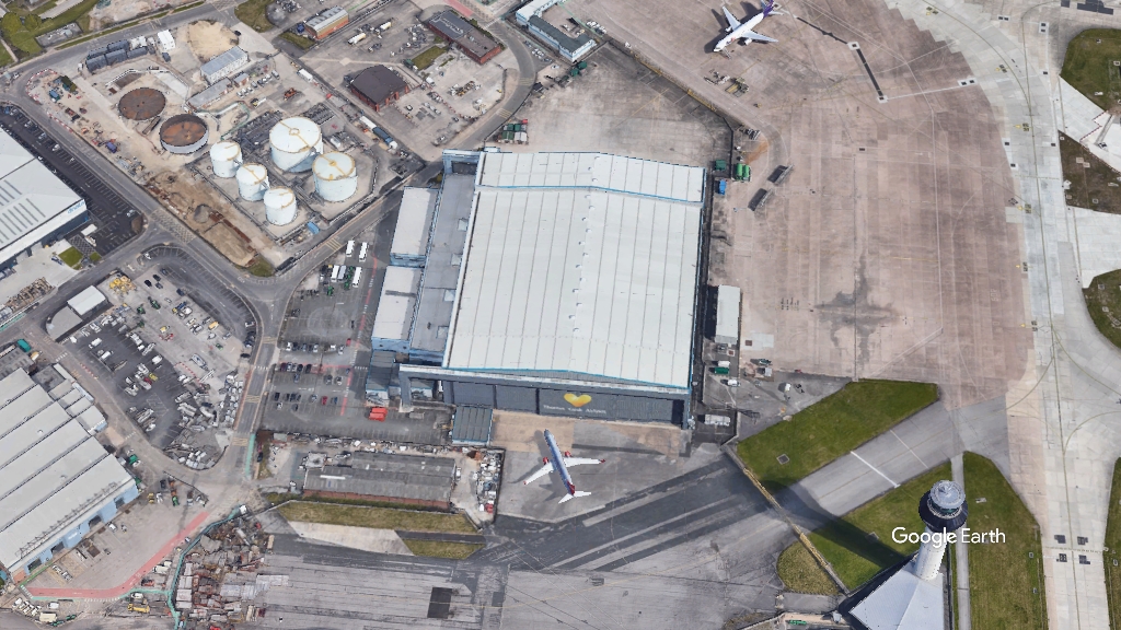 Hangar One, LCN, p Google Earth snapshot