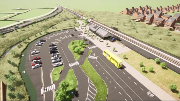 Headbolt Lane Station Aerial View 1