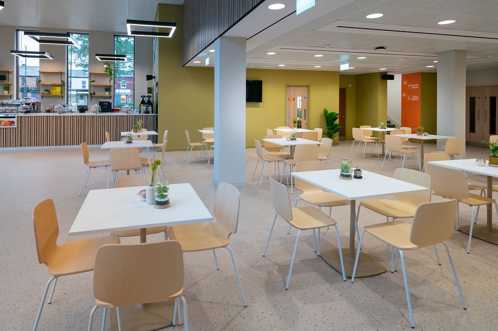 After: the new cafe and bar area. Credit: via Rochdale Council