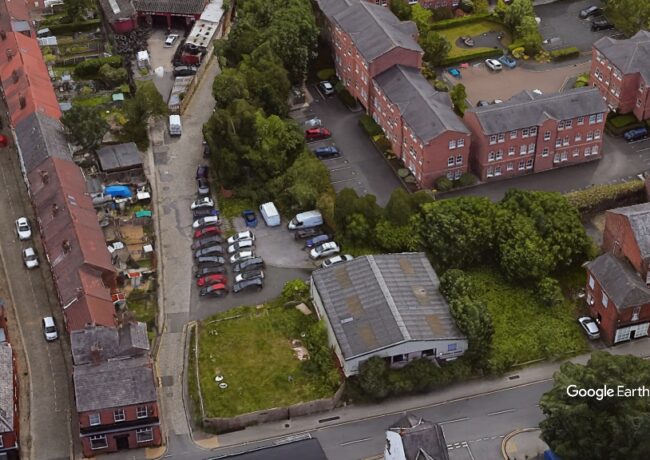 Higher Hillgate, Stockport Council, c Google Earth snapshot