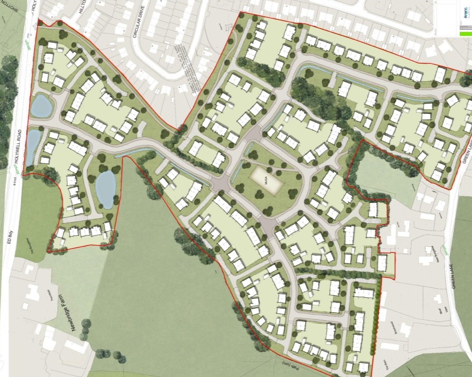 Holywell Road, Castle Green Homes, p via planning documents