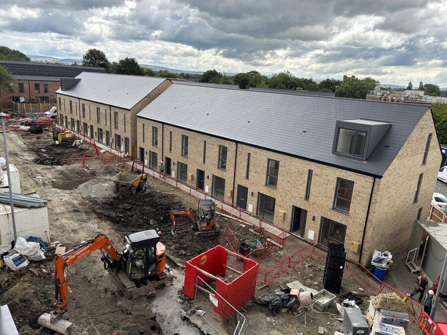 Homes at Silk Street in final stage of construction, Manchester City Council, p Manchester City Council Homes at Silk Street in final stage of construction, Manchester City Council, p Manchester City Council