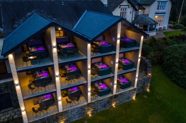 Hot Tubs On Room Balconies At Lakes Hotel & Spa