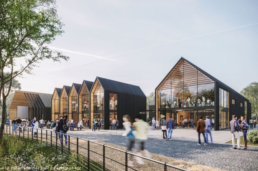 Hulton Park Chequerbent Barns CGIs, Peel L P, C Falconer Chester Hall And Parkinson Inc