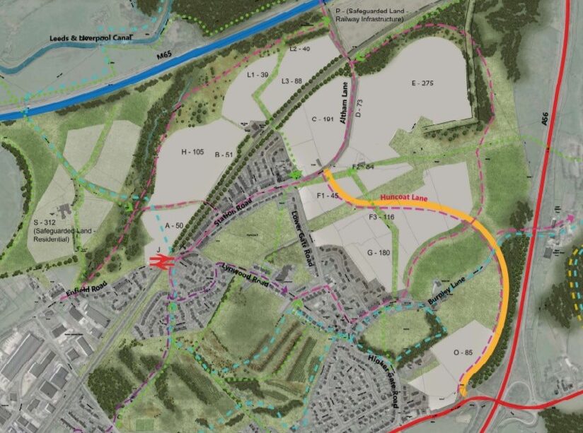 Huncoat Lane, Hyndburn Council, p via planning documents