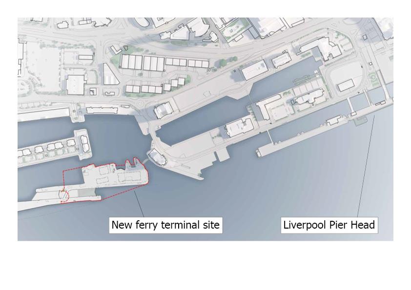 IoM Ferry Terminal Location Map Marked