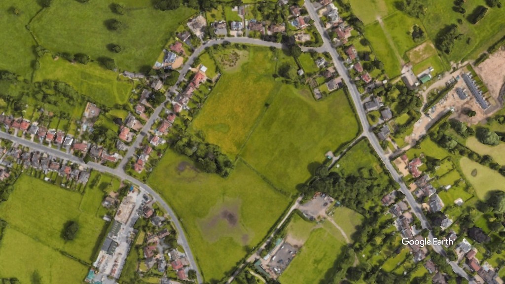 Jenny Lane, Richborough, c Google Earth snapshot