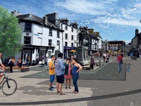 Kendal Market Place concept, Westmorland and Furness Council, p via consultation documents