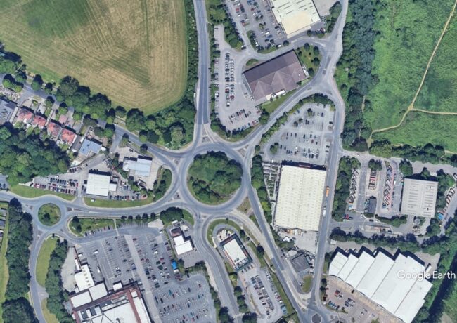 Kew roundabout Southport c googleearth