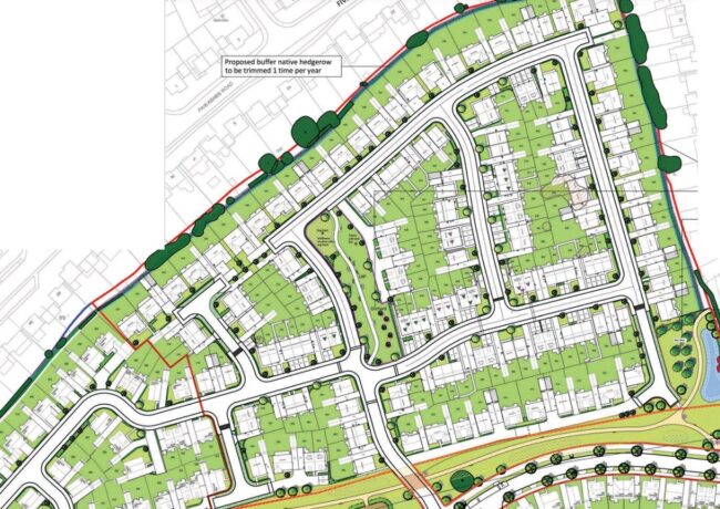 Kingsmoat Garden Village phase three layout, Taylor Wimpey, p planning