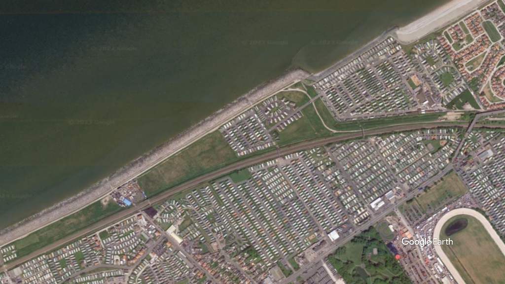 Kinmel Bay, Conwy County Council, c Google Earth