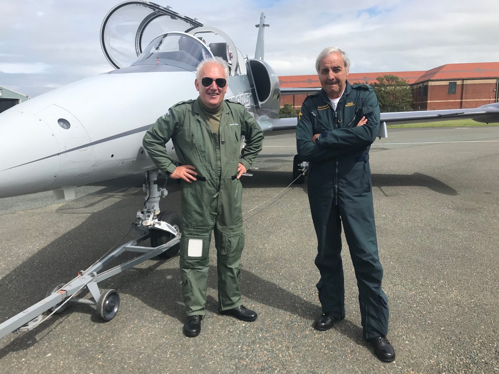 L R Steve Hartley L 39 Aviation And John Hurrell, Chieft Test Pilot And Owner Of High G Jets