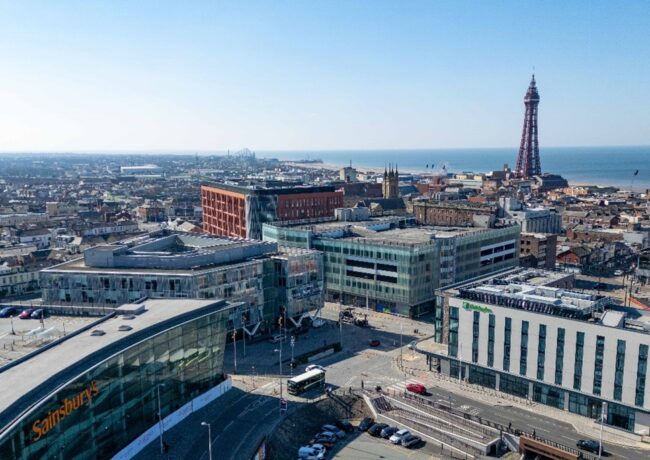 View of the completed King Street development, delivering new modern office space in the heart of Blackpool’s central business district. Credit: Christian Smith Photography