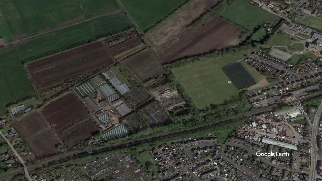 Land north of Irlam station, SCC, p Google Earth