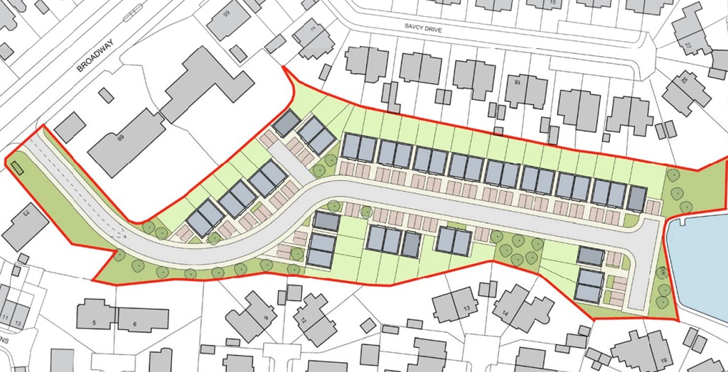 Land off Broadway in Royton, Oakmere Homes, p planning