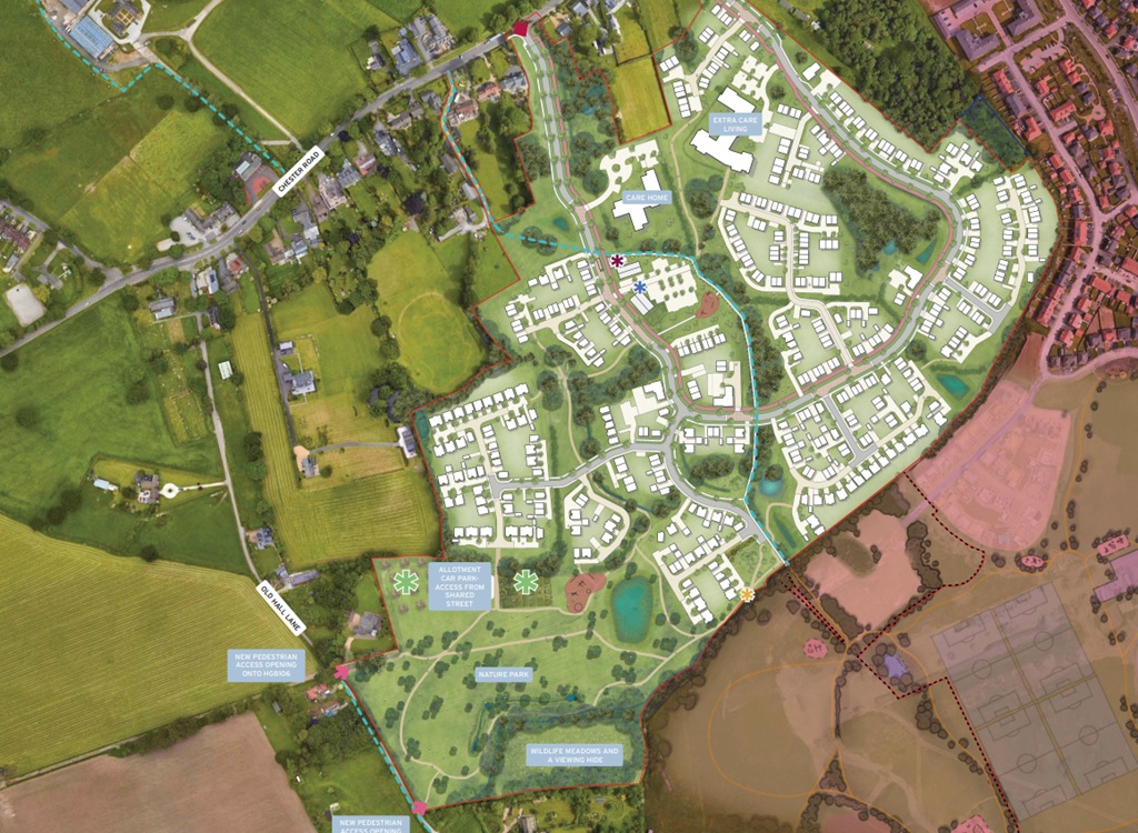Land south of Chester Road layout July , Russell LDP, p planning documents