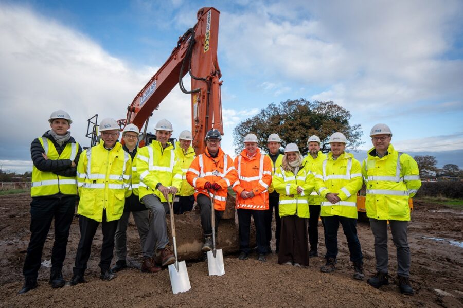 Leighton Hospital groundbreaking, Robertson Group and Mid Cheshire NHS Trust, p Robertson Group