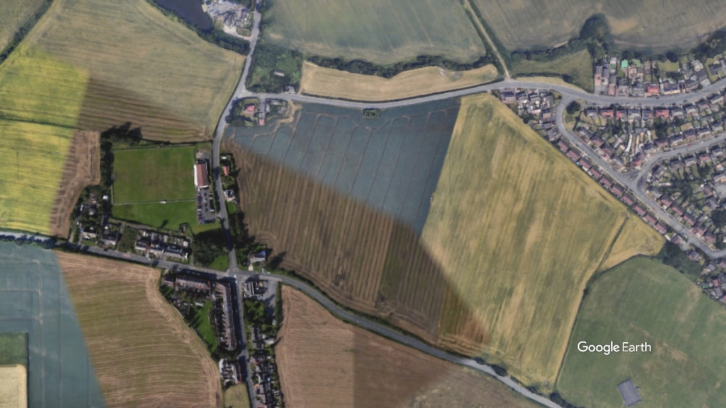 Leyland Green Road, Wain Estates, c Google Earth snapshot