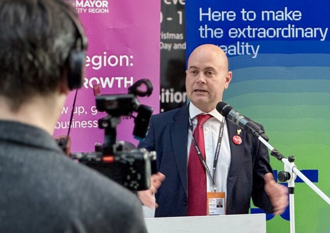Liam Robinson at Labour Party Conference, Liverpool City Council, c PNW