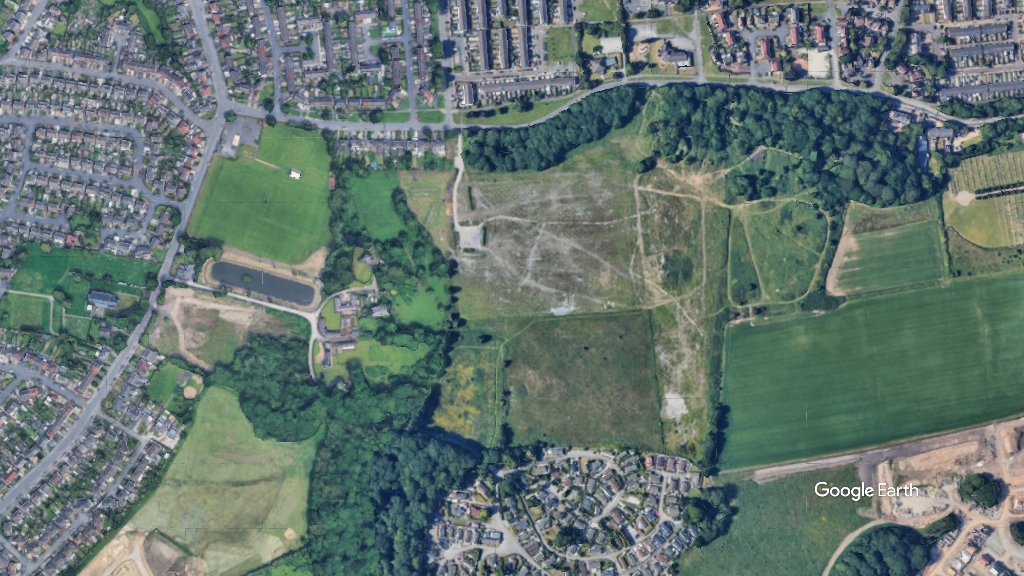Lickers Lane, United Living, c Google Earth snapshot
