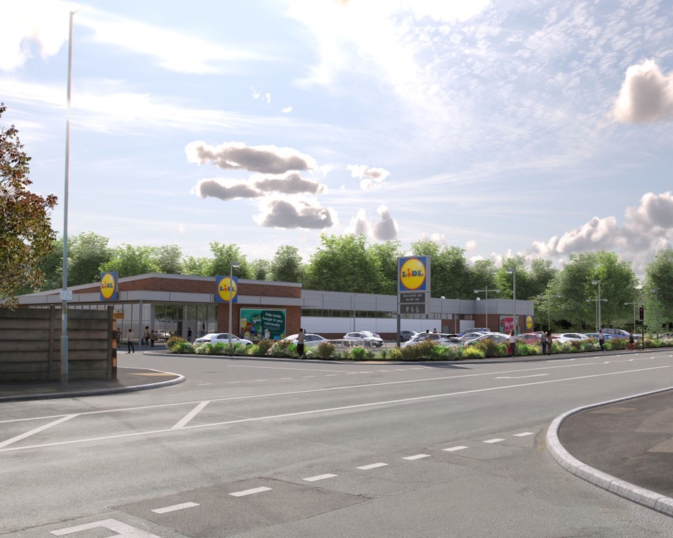 Lidl Cheadle Heath, Lidl, p via planning documents