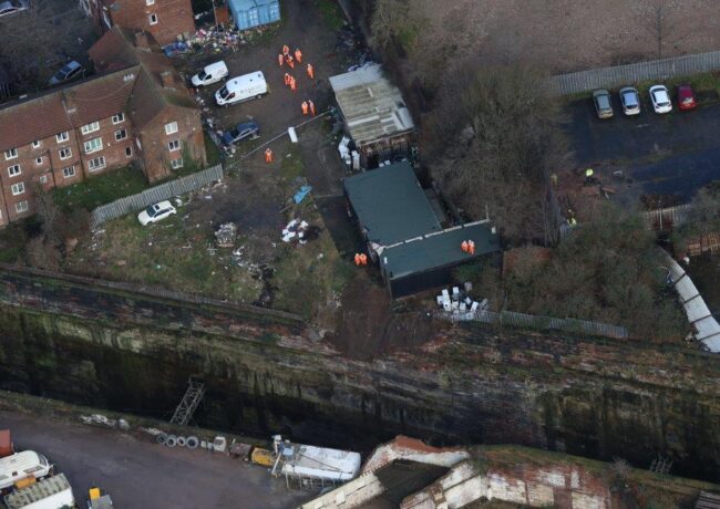 Lime Street Wall Collapse Thu 2 3 17 6