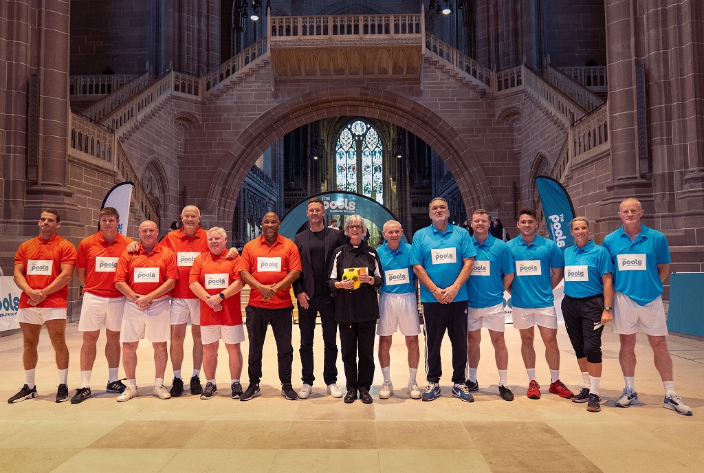 Liverpool Cathedral football match, The Pools, c John Hipkiss