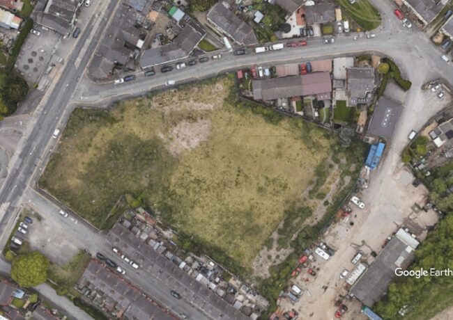 Liverpool Road, Breck Homes, c Google Earth snapshot