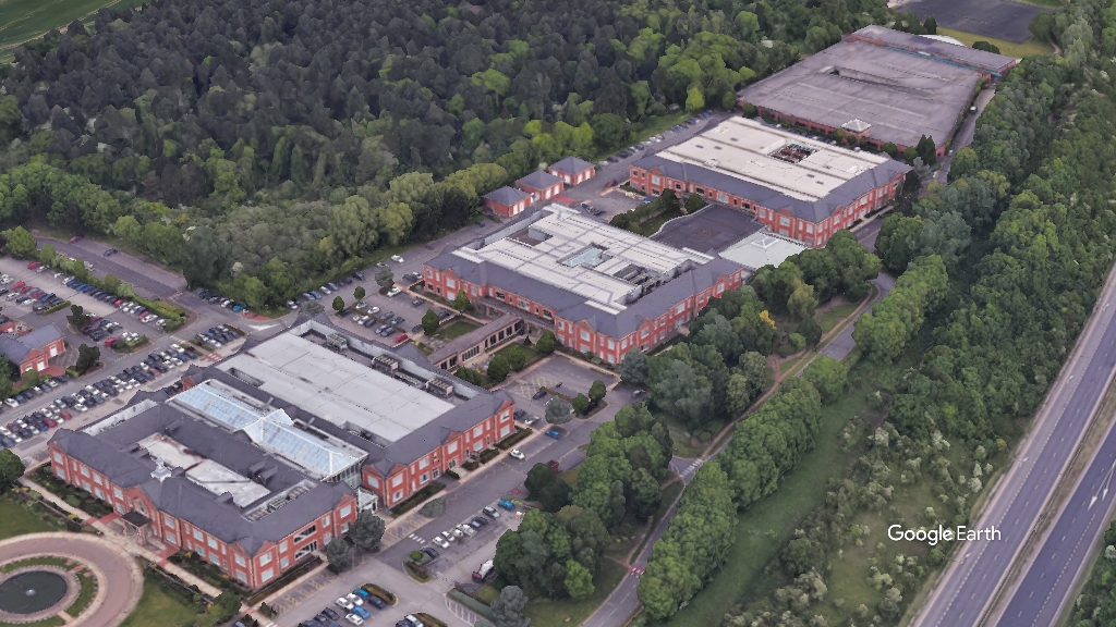 Lloyds Banking Group Chester HQ, Lloyds, c Google Earth snapshot