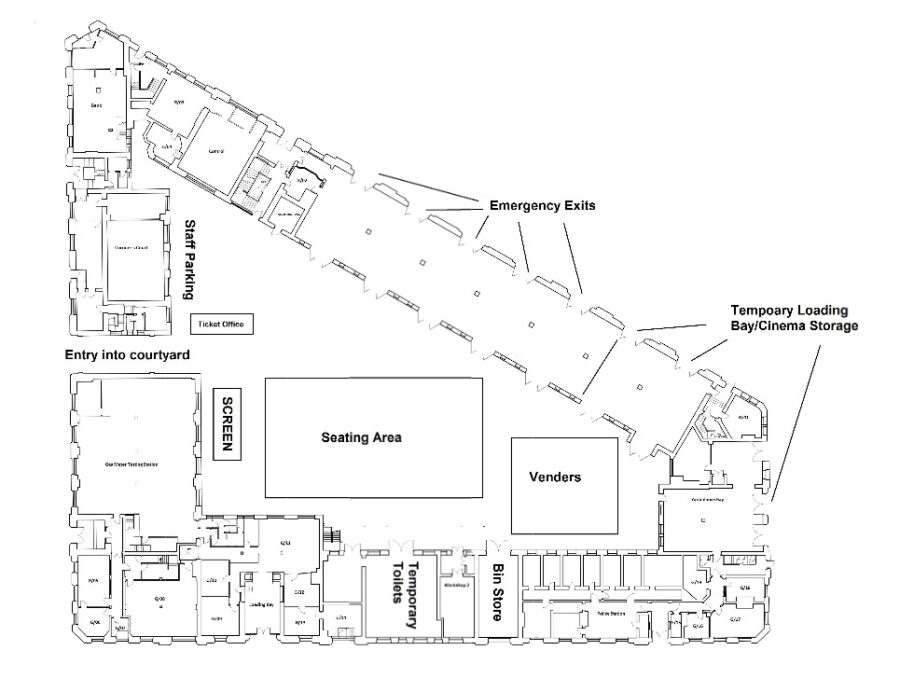 London Road Fire Station event space map