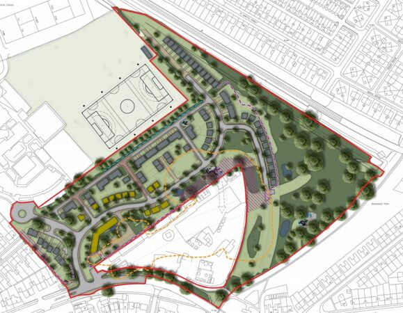 Loushers Lane Illustrative Masterplan