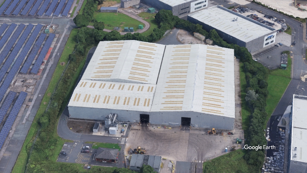 MRF facility, GMCA, c Google Earth snapshot