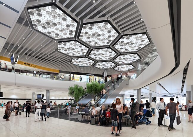 Manchester Airport Departure Lounge CGI December 2019