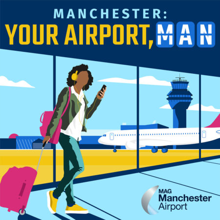 Manchester Your Airport Man logo, p Manchester Airport