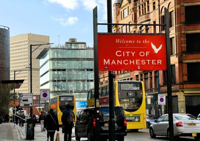 Manchester generic welcome sign, c PNW