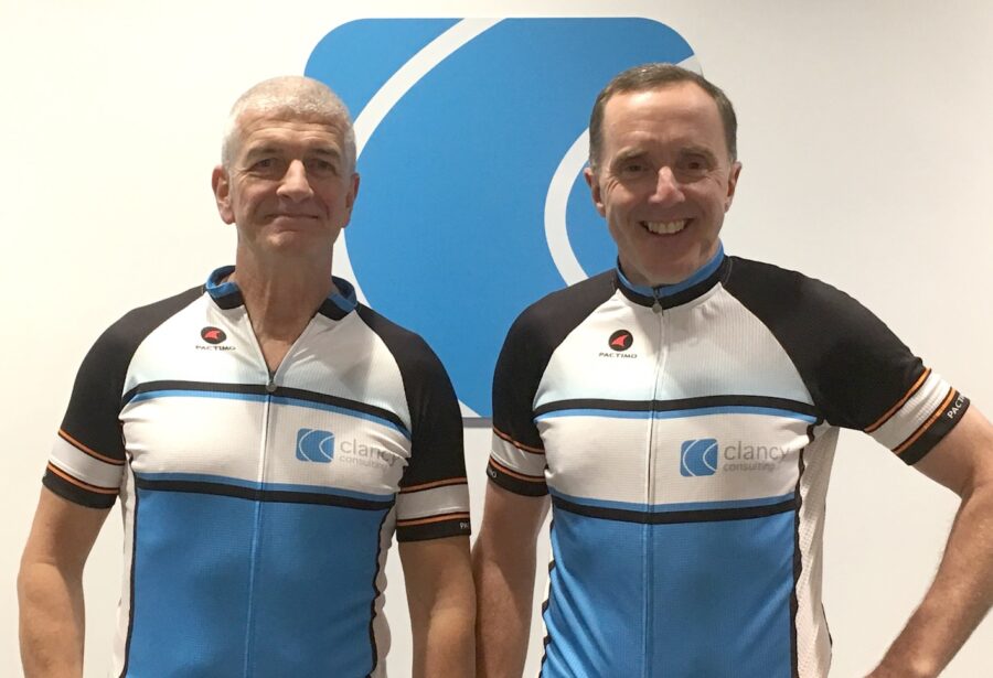 Martyn Headley And Neil Orrock Clancy Consulting Bike Ride March 2020