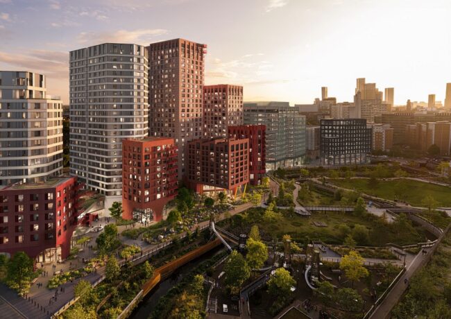 Mayfield resi aerial, Landsec, c Assembly Studios