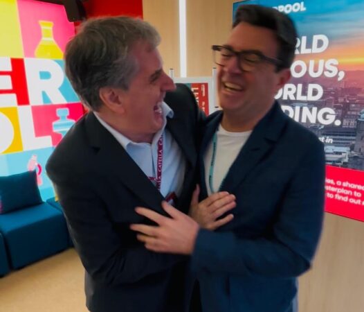 Mayor Steve Rotheram and Mayor Andy Burnham, c LCRCA