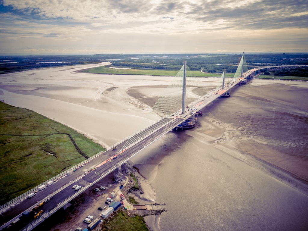 Mersey Gateway Bridge From The Air August 2017