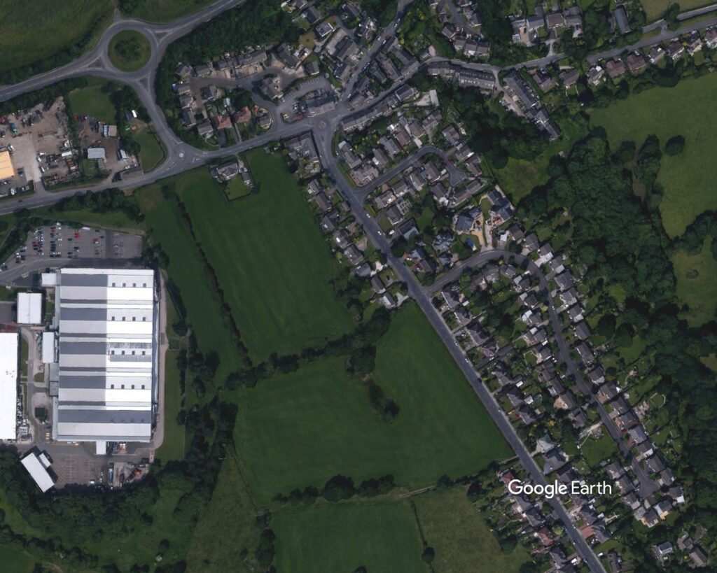 Myerscough Smithy Road, Prospect Homes, c Google Earth