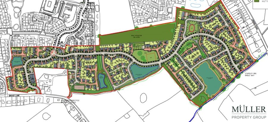 Nantwich South layout, Muller Property Group, p planning