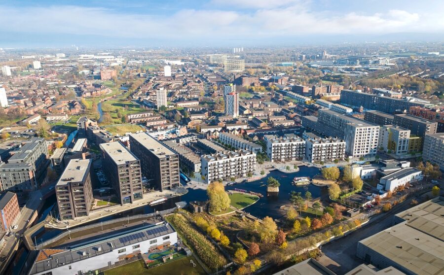 New Islington Aerial Incl New Phases Urban Splash House March 2020