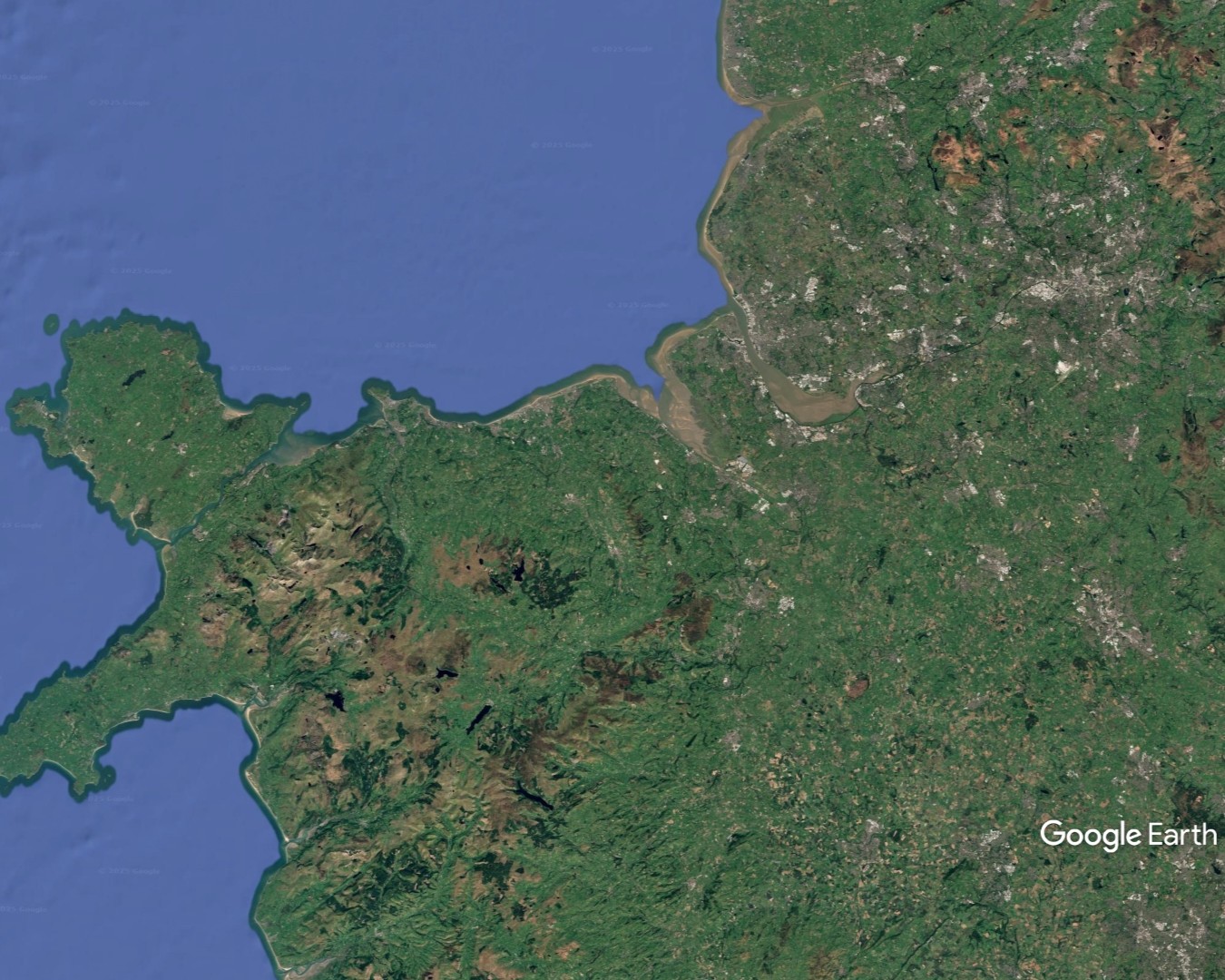 North Wales, NW RTP, c Google Earth