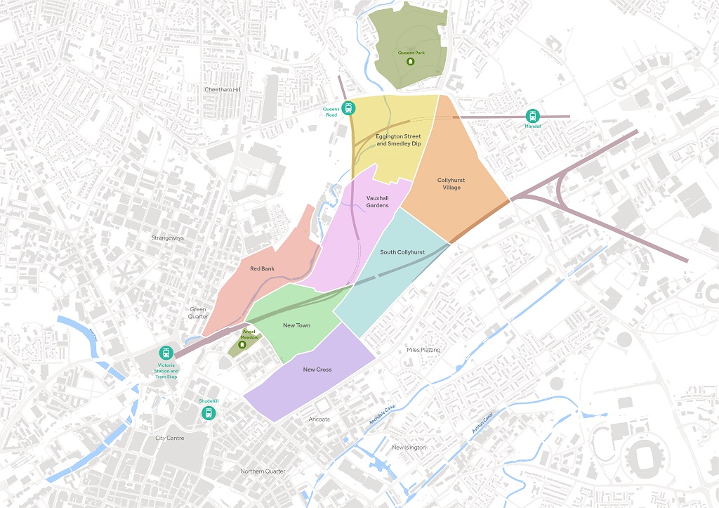 Victoria North could follow the Hulme regeneration blueprint. Credit: via planning documents