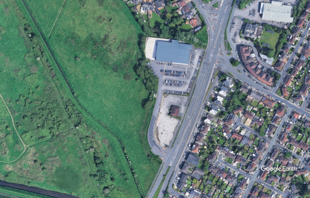 Northway site, Maghull Prospect Homes, c Google Earth