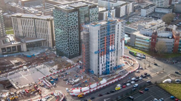 Novotel KQ Liverpool Tops Out Drone Shot
