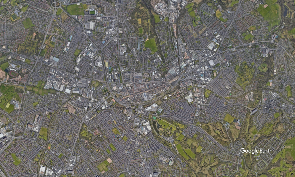 Oldham, c. Google Earth